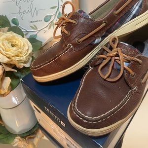 Sperry Bluefish Tan/Blue Plaid